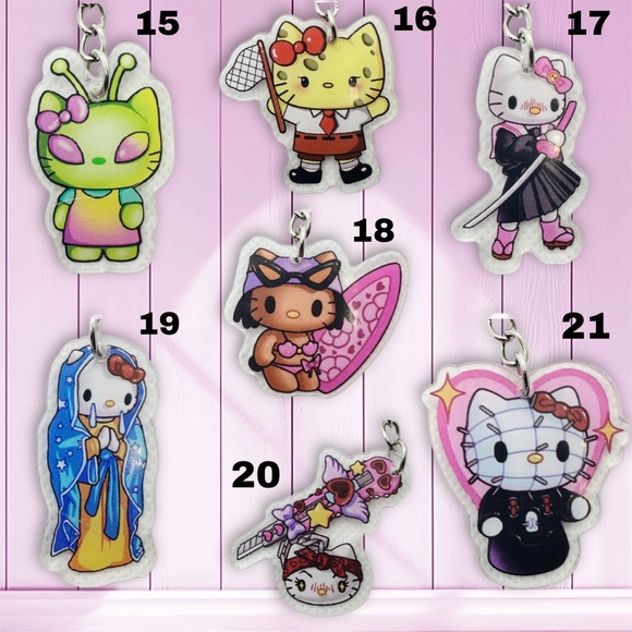Alt Kitty Keychains - Picture 2 of 5